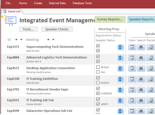 access database business process integration outlook email microsoft office